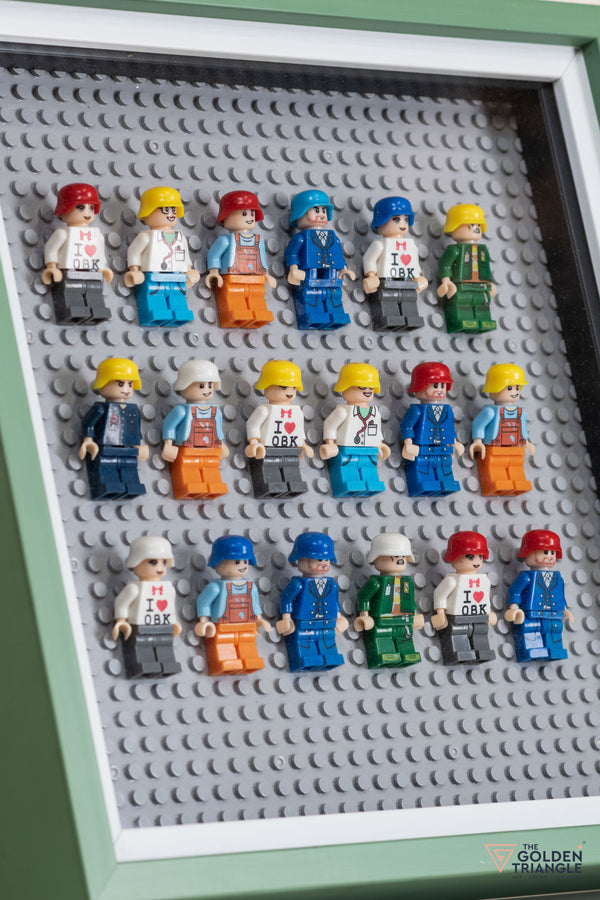 Lego Miniatures 3D Art Frame - Gray
