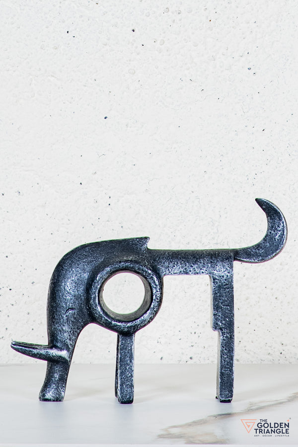 Zane Bull TableTop Decor - Black