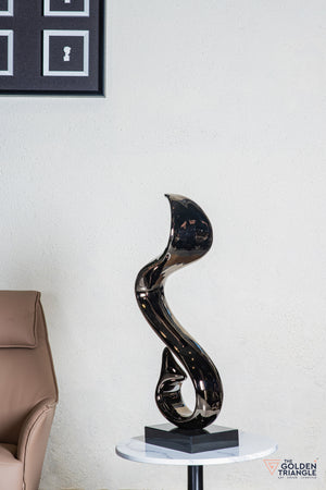 Jinx Abstract Sculpture - Gunmetal
