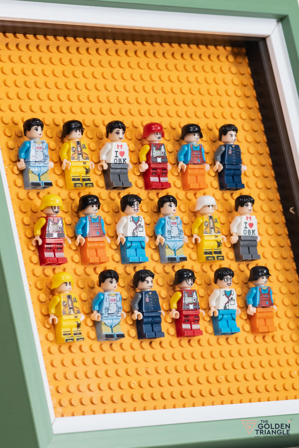 Lego Miniatures 3D Art Frame - Orange