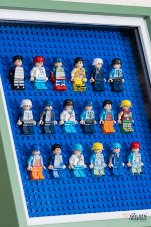 Lego Miniatures 3D Art Frame - Blue