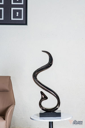 Jinx Abstract Sculpture - Gunmetal