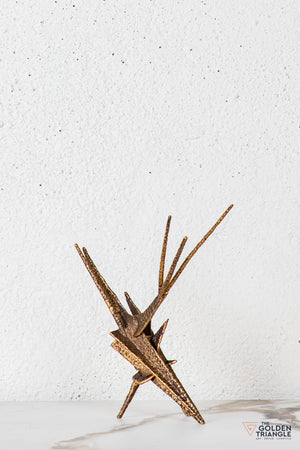 Rylix Abstract Sculpture - Antique Gold