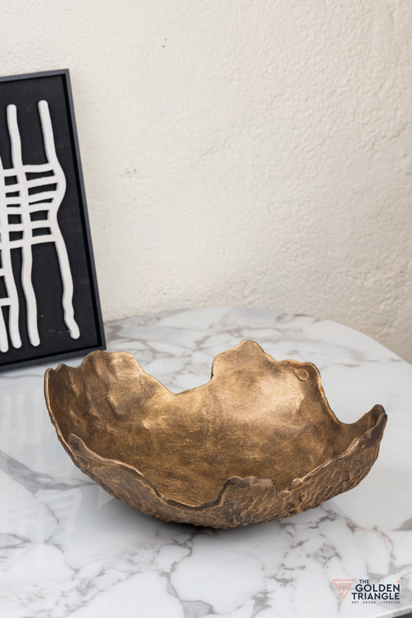 Elira Metal Bowl - Bronze