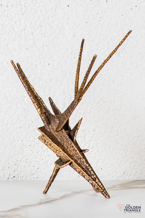 Rylix Abstract Sculpture - Antique Gold