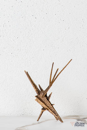 Rylix Abstract Sculpture - Antique Gold