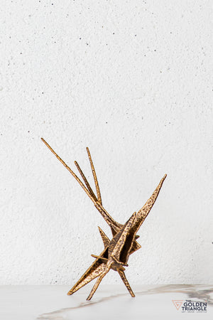 Rylix Abstract Sculpture - Antique Gold