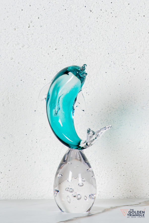 Nerise Crystal Dolphin Sculpture