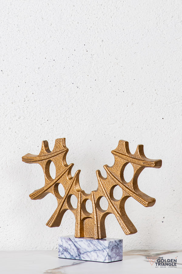 Olin Abstract Sculpture - Antique Gold