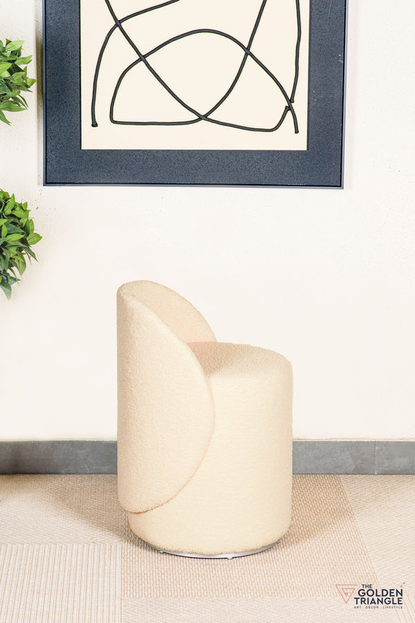 Orella Pouffe with Backrest & Swivel
