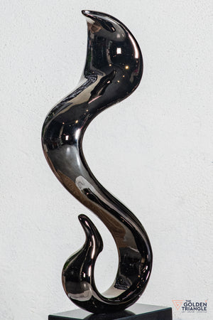Jinx Abstract Sculpture - Gunmetal