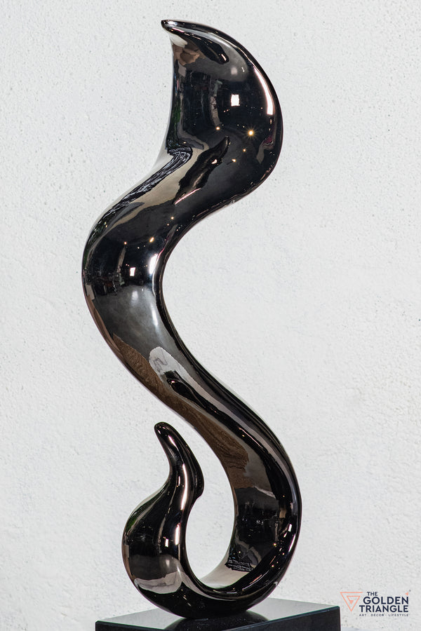 Jinx Abstract Sculpture - Gunmetal