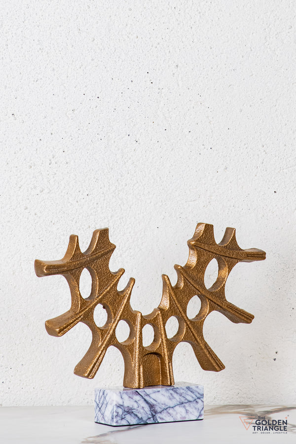 Olin Abstract Sculpture - Antique Gold