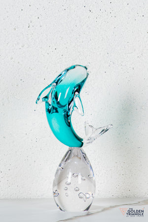 Nerise Crystal Dolphin Sculpture