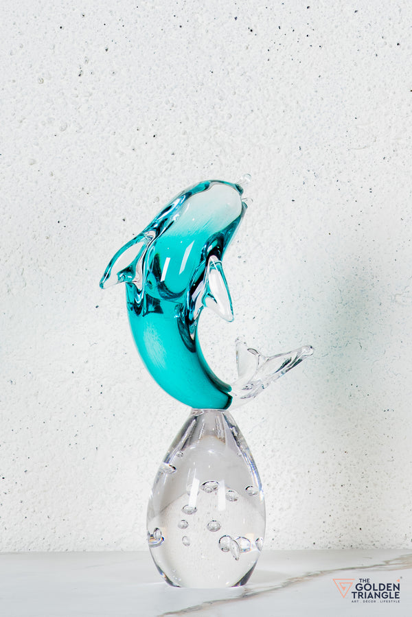 Nerise Crystal Dolphin Sculpture