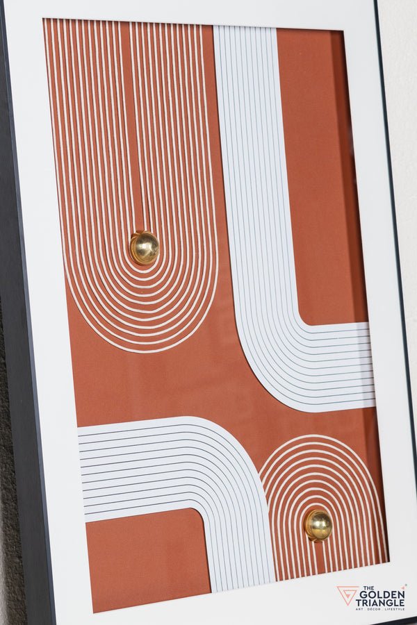 Abstract 3D Wall Art Frame