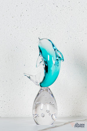 Nerise Crystal Dolphin Sculpture