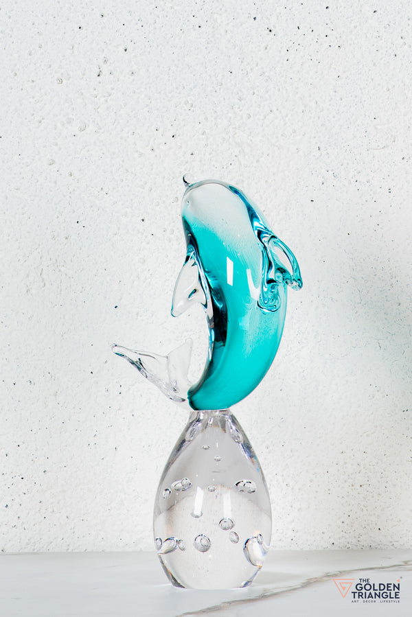 Nerise Crystal Dolphin Sculpture