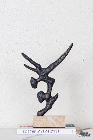 Zirra Abstract Sculpture - Antique Black
