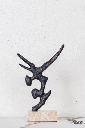 Zirra Abstract Sculpture - Antique Black