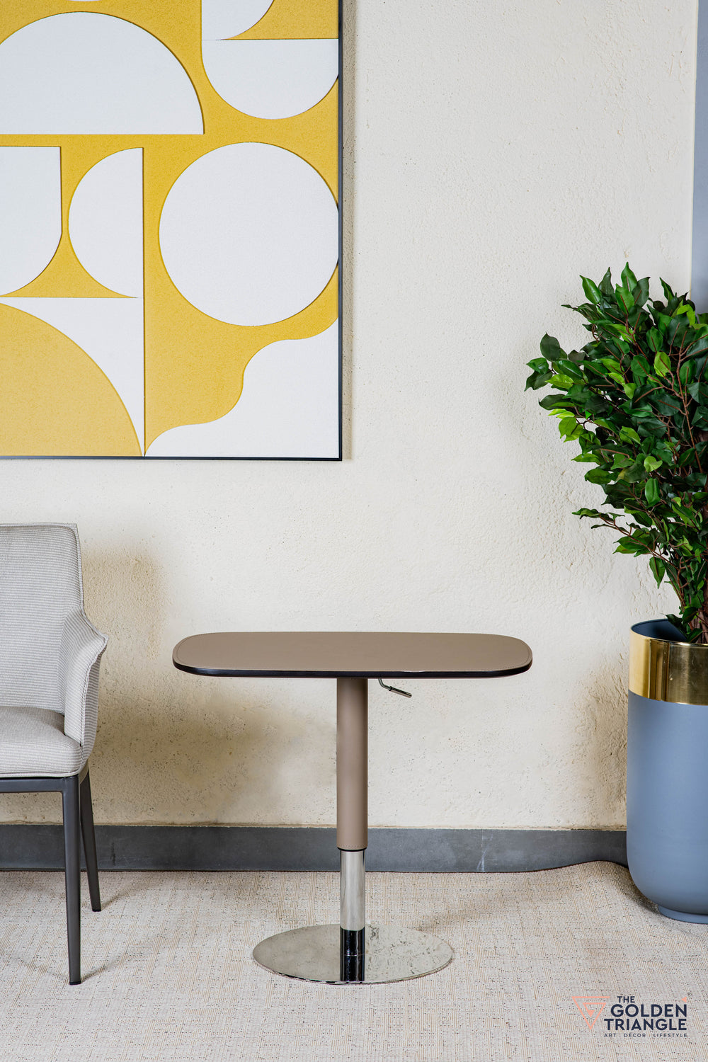 Monteo Adjustable Side Table - Greige