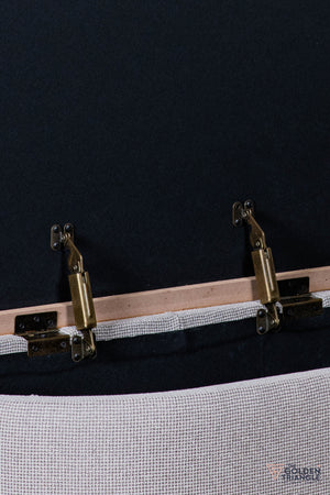 Astral Fabric Storage Bench - Gray