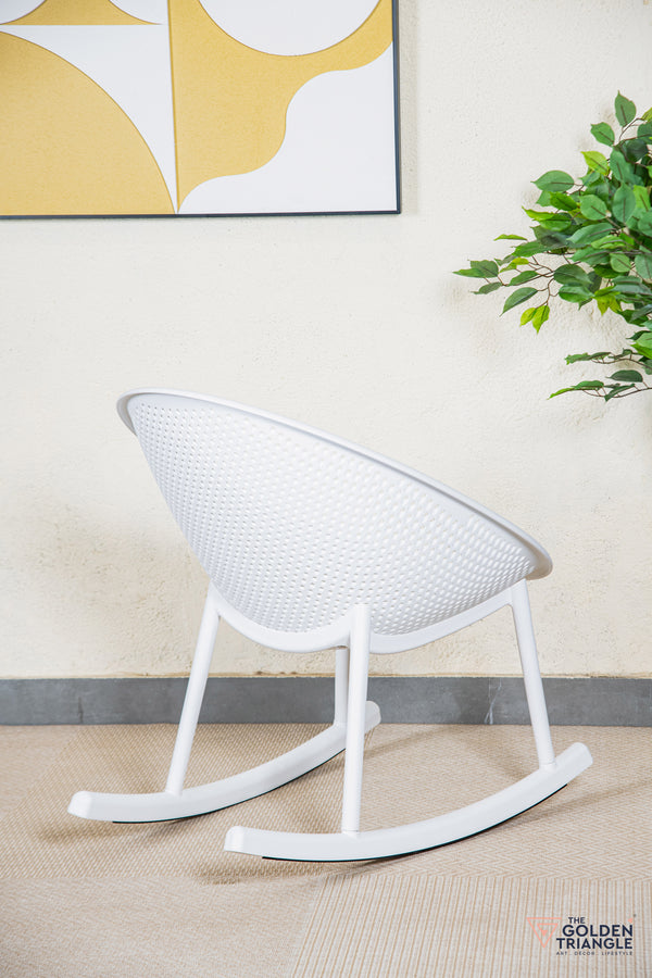 Novella Outdoor Rocking Chair - White