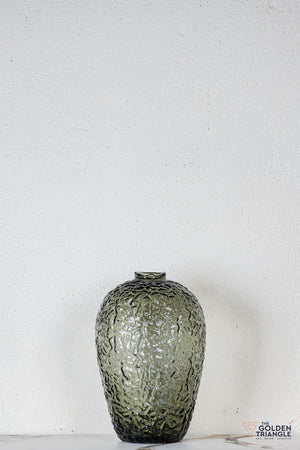 Davora Glass Vase - Smoke