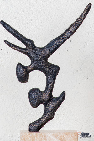 Zirra Abstract Sculpture - Antique Black