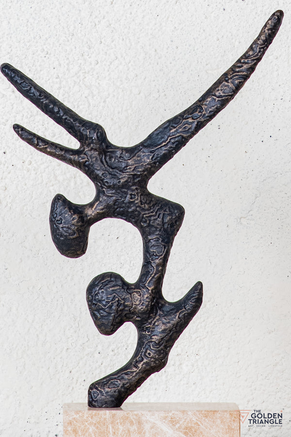 Zirra Abstract Sculpture - Antique Black
