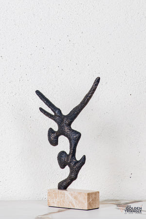 Zirra Abstract Sculpture - Antique Black