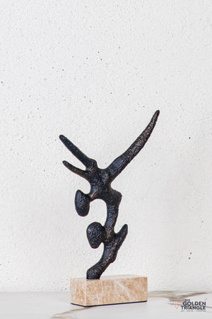 Zirra Abstract Sculpture - Antique Black