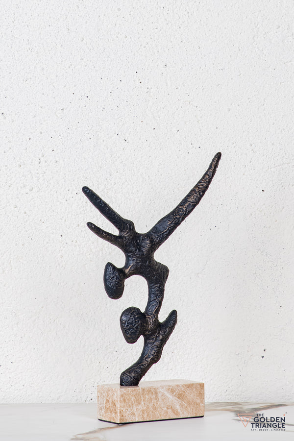 Zirra Abstract Sculpture - Antique Black