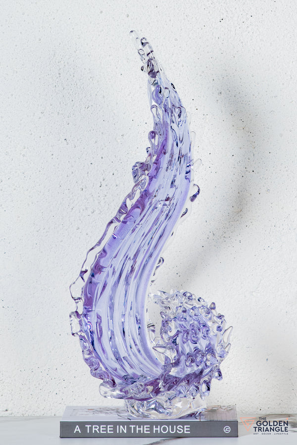 Zyron Crystal Sculpture - Lavender