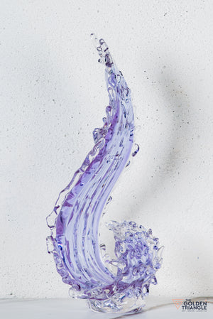 Zyron Crystal Sculpture - Lavender