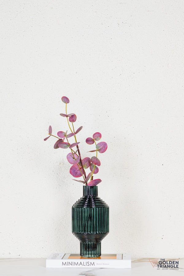 Cael Glass Vase - Smoke