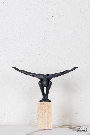 Irvo Diving Man Sculpture - Antique Black