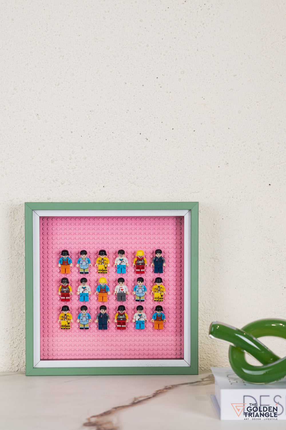Lego Miniatures 3D Art Frame - Pink