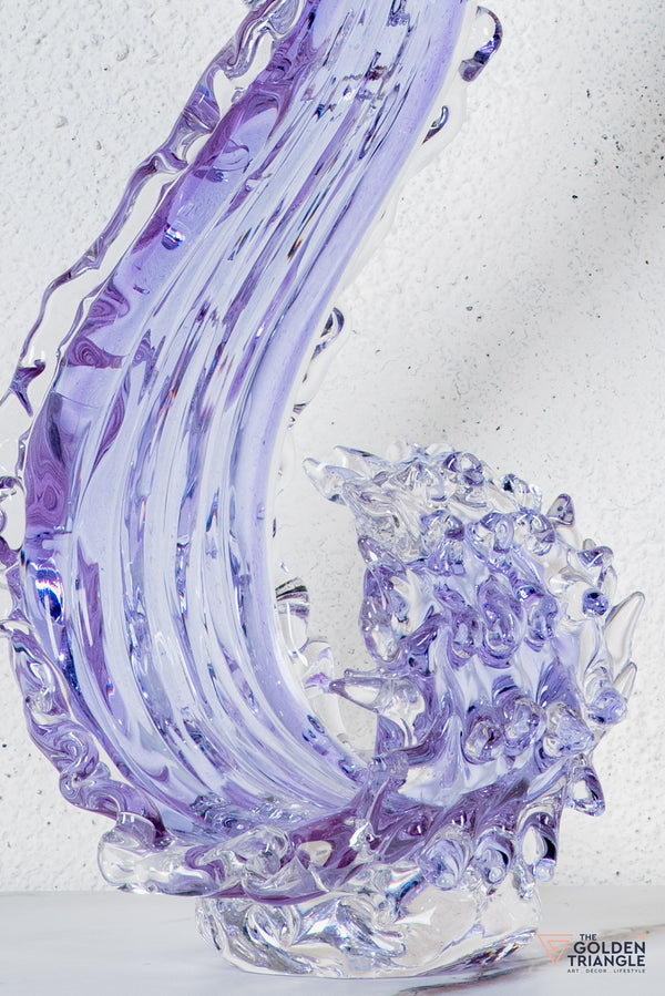 Zyron Crystal Sculpture - Lavender