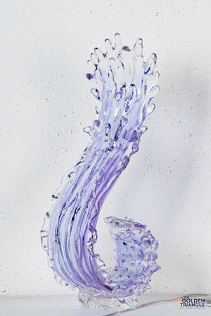 Zyron Crystal Sculpture - Lavender