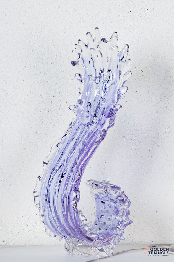 Zyron Crystal Sculpture - Lavender