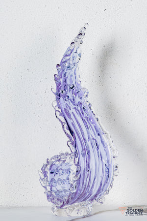 Zyron Crystal Sculpture - Lavender