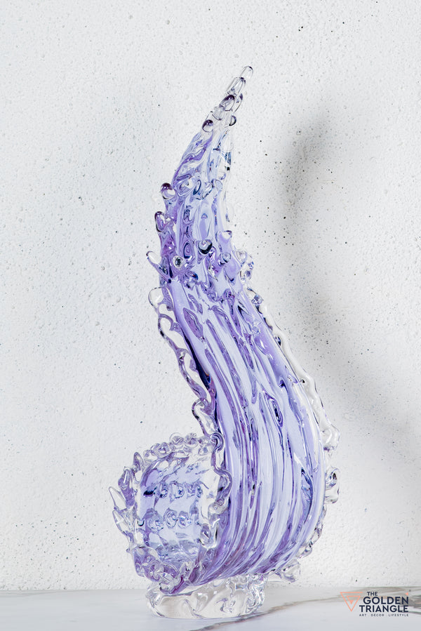 Zyron Crystal Sculpture - Lavender