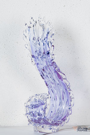 Zyron Crystal Sculpture - Lavender