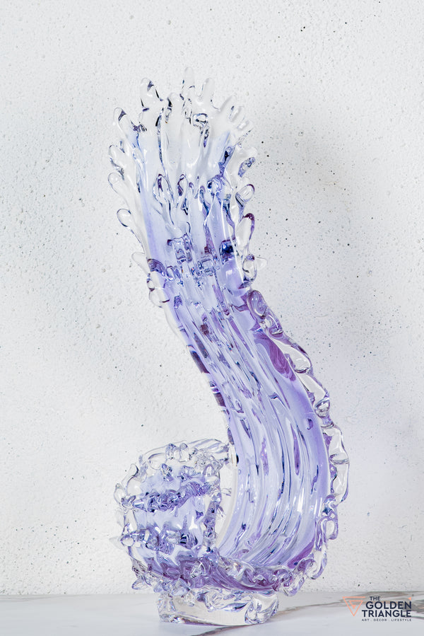 Zyron Crystal Sculpture - Lavender