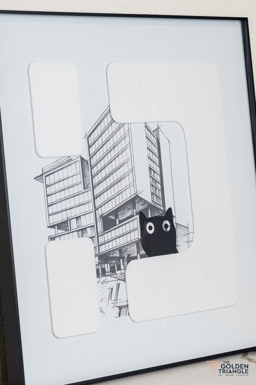 Cat Abstract 3D Wall Art Frame - B