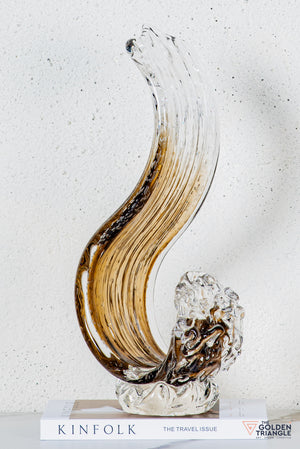 Zyron Crystal Sculpture - Brown