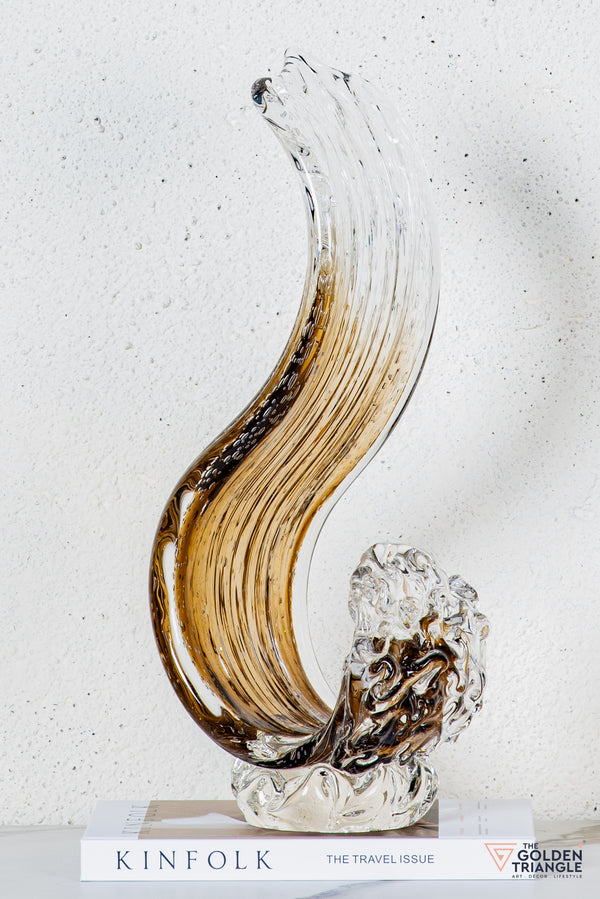 Zyron Crystal Sculpture - Brown