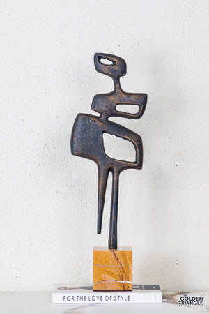 Kivra Abstract Sculpture - Antique Black