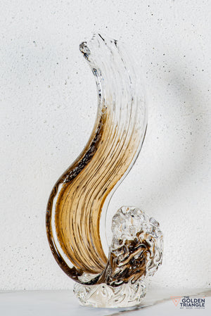 Zyron Crystal Sculpture - Brown